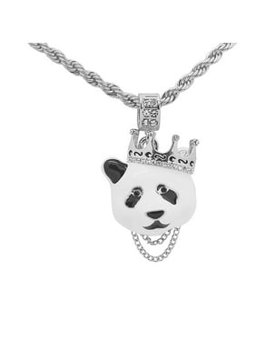 Jewels By Erika P-10MC0 10K White Gold Precious Stone /& Diamonds Martini Cup Pendant 18 Cable Chain